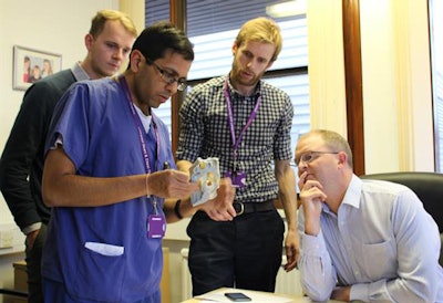 Before surgery, valuable discussions take place at the 3D printing hub.