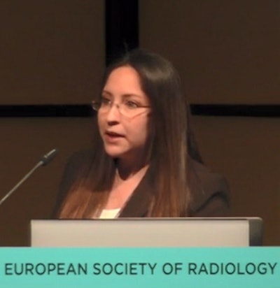 Dr. Eliette Helena Castillo Balladarez at ECR 2018.