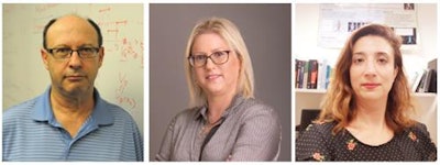 Researchers (left to right) Israel Gannot, professor of engineering in the Department of Biomedical Engineering at Tel-Aviv University, Merav Ben-David, head of the Radiation Oncology Department of Sheba Medical Center, and doctoral student Oshrit Hoffer.