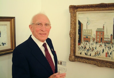 Spirit of Manchester: Isherwood was a history buff who admired the work of local artist L.S. Lowry. Image courtesy of Dr. Adrian Thomas.