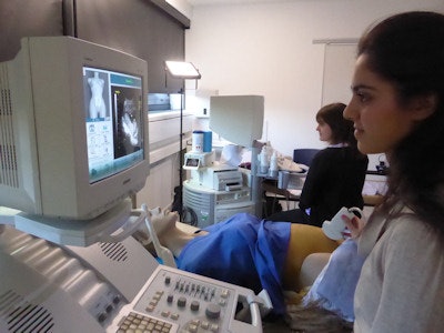 The emphasis is on hands-on, interactive training in the ultrasound skills suite at City, University of London. Images courtesy of Gill Harrison. Images originally appeared in ECR Today.