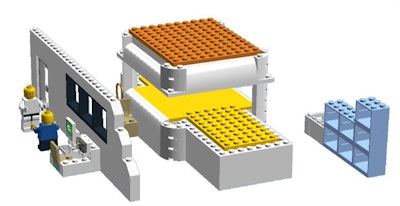 Apollo Exconde's design for a Lego open MRI scanner.