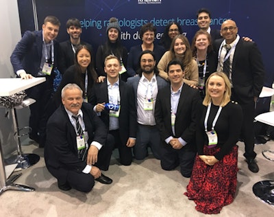 Staff at Kheiron Medical Technologies who developed the Mia (Mammography Intelligent Assessment) software.