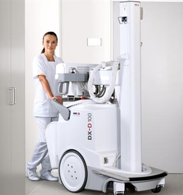 The mobile DX-D 100+. Image courtesy of Agfa HealthCare.