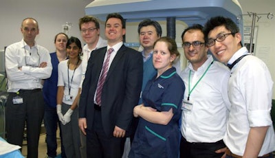 The TARDOX trial team, taken on the day of first treatment. Image courtesy of Michael Gray, PhD.