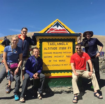 Team members on the Kargaikh High Altitude Trek. Image courtesy of Dr. Marc Kushinka.