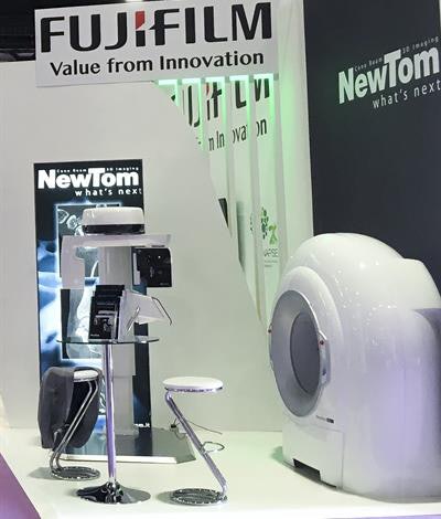 NewTom featured in the Fujifilm booth at the 2019 UK Imaging & Oncology (UKIO) congress.