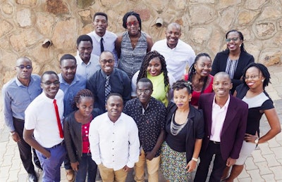 The research team at the Medical Concierge Group in Uganda. All images courtesy of Louis Kamulegeya.