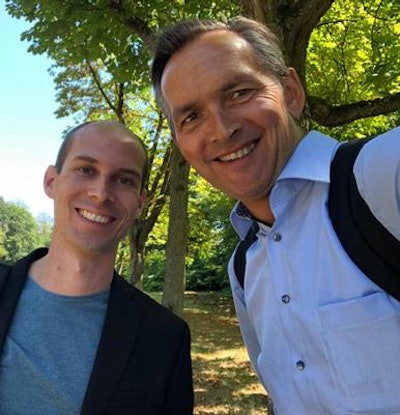 Markus Holzer (left) and Marcel Wassink, head of business development. Image courtesy of Contextflow.