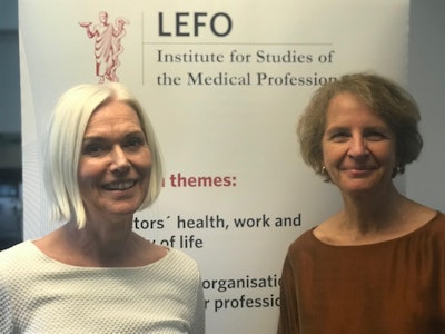 Berit Bringedal, PhD, (left) and her colleague Dr. Karin Isaksson Rø, PhD, a specialist in occupational health. Image courtesy of Berit Bringedal, PhD.