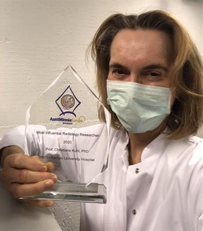 'I am so proud of this award!' said Kuhl, after receiving her EuroMinnies trophy by courier. She was due to receive it this month at ECR 2020.