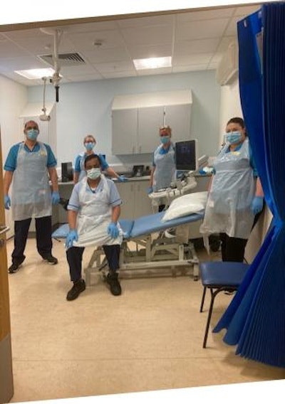 Morag Stout, along with her sonographer colleagues. Image courtesy of the Society and College of Radiographers.