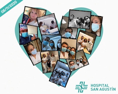 Showing their love for radiology, staff at Hospital San AgustĂn - La ORL, Dos Hermanas, near Seville, Spain, shared a collection of photos of the imaging team.