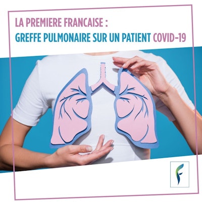 The recovery of a lung transplant patient is often long and sometimes difficult. Image courtesy of HĂ´pital Foch.