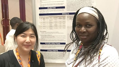 Dr. Lulu Sakafu and coauthor Dr. Amie Lee from UCSF. Photo courtesy of Dr. Lulu Sakafu.