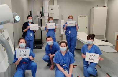Radiographers have worked on the frontline during the past 12 months. Photo courtesy of Jonathan McNulty, PhD, University College Dublin.