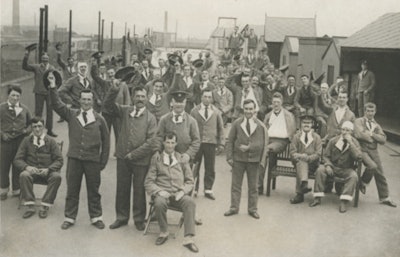 Patient rehabilitation was an essential part of hospital life from 1914. This photo was taken at London's King George Hospital.
