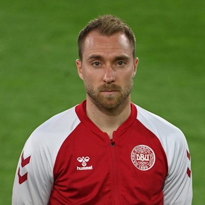 Christian Eriksen's debut for the Denmark national team came in 2010, and he was transferred from Spurs to Inter Milan in January 2020. Courtesy of Federico Gambarini/dpa/Alamy Live News.