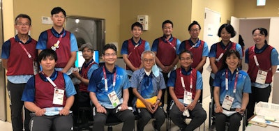 Some of the 23 radiologists and 75 radiographers who worked at the Olympic Village. Image courtesy of Dr. Yukihisa Saida.