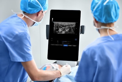 Mindray's new TE9 point-of-care ultrasound system. Image courtesy of Mindray.