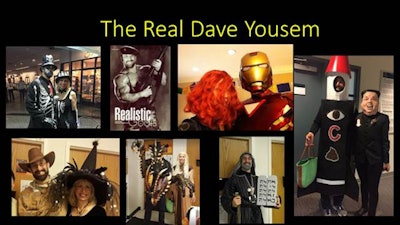 Dr. David Yousem celebrating Halloween at work at Johns Hopkins.