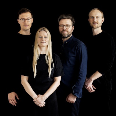 The four founders of Radiobiotics. From the left: Pavel Lisouski, Stine Mølgaard Sørensen, Mads Jarner, and Martin Axelsen.