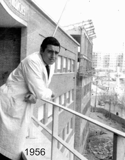 The young Cesar Pedrosa as a trainee in 1956.