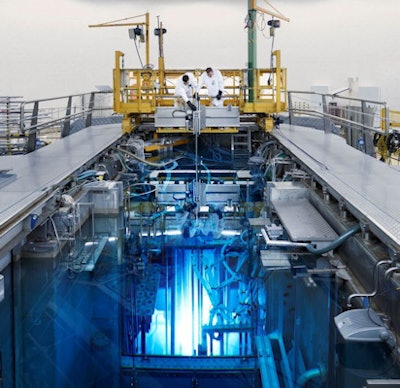 Inside NRG's High Flux Reactor in Petten, the Netherlands. Image courtesy of NRG.