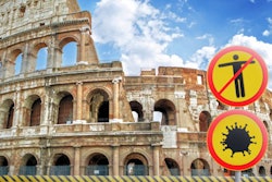 2022 04 06 21 15 1493 Colosseum Rome Warning Signs Coronavirus 400