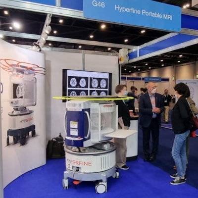 The Swoop portable MRI scanner from Hyperfine generated considerable interest in the technical exhibition at ISMRM 2022. The product won the Best New Radiology Device in the EuroMinnies 2022 awards scheme.