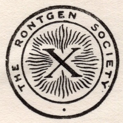 The original logo of the Röntgen Society.