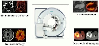 Prof. Dr. Lale Umutlu presented images of the 'Big Four' clinical applications for hybrid PET/MRI. All images courtesy of Prof. Dr. Lale Umutlu and ECR 2022.