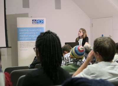 Rockall giving the public lecture at RCR.