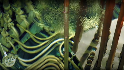 Irradiation container placed in the MARIA reactor facility in Poland. Image courtesy of the National Centre for Nuclear Research.