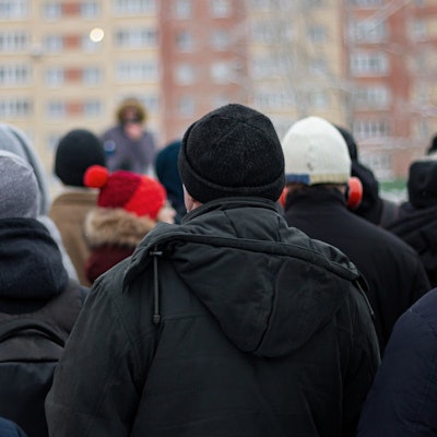 Street protests in Russia were relatively common after the invasion of Ukraine.