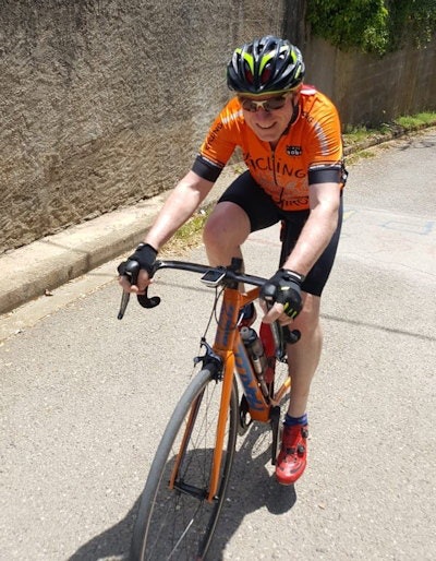 Spain is one of Brady's top destinations for a cycling holiday. This picture was taken in Girona, Catalonia, in June 2019.