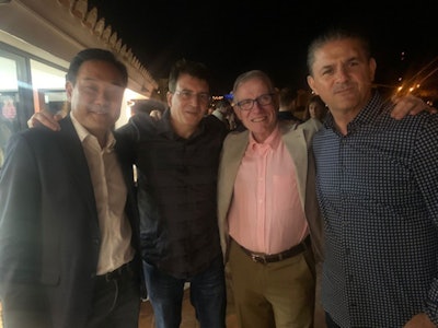 Building relationships in Latin America has been important to Brady and the ESR. He is shown here with (from left to right) Dr. César Nomura and Dr. Valdair Muglia from São Paulo in Brazil, and Dr. Mauricio Figueroa Sánchez from Guadalajara in Mexico, during the SERAM congress held in Malaga in May 2022. All images courtesy of Prof. Adrian Brady.