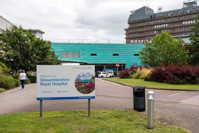 Gloucestershire Royal Hospital, Gloucester, England. Image courtesy of SFL Travel / Alamy Stock Photo.