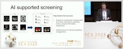Dr. Wiro Niessen from Groningen in the Netherlands talks about artificial intelligence (AI) in today's oncology imaging world. He said next steps for AI research include using more high-quality data using health data infrastructures for better validation, among other steps for the technology to be integrated into clinical workflows.