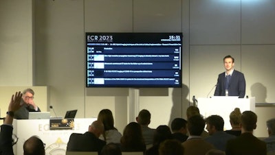 Dr. Thomas Geyer of Ludwig Maximilian University Munich presented a study on PSMA-RADS 1.0 during a session on 1 March in Vienna.