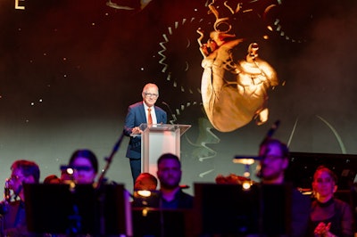 Prof. Adrian Brady speaking at Wednesday evening's opening ceremony. Image courtesy of the ESR.