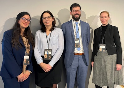 Team social media: from the left are Dr. Federica Vernuccio, Prof. Marion Smits, Dr. Daniel Pinto dos Santos, and Prof. Bettina Baessler. Photo by Liana Gruenberg.