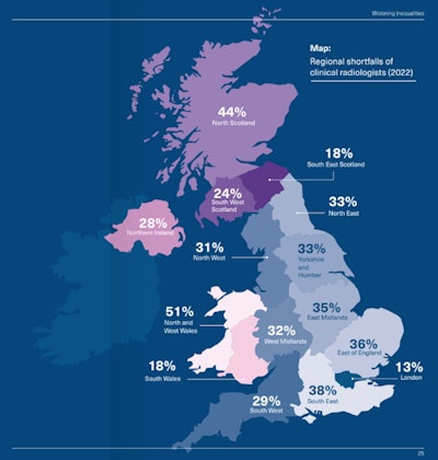 The situation facing the U.K. differs widely across the regions. Source: RCR.