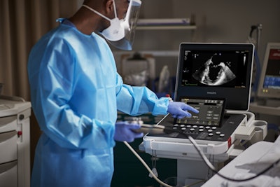 The latest iteration of Philips' compact ultrasound: the 5500VC. Image courtesy of Philips.
