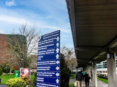 The 820-bed Beaumont Hospital is a large teaching hospital founded in 1987. It is managed by RCSI Hospitals, one of the hospital groups established by the Health Service Executive. Courtesy of Noel Bennett / Alamy Stock Photo.