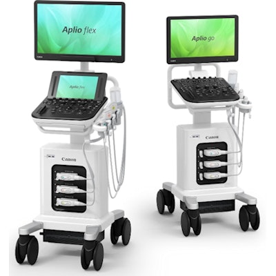 Aplio flex and Aplio go. Image courtesy of Canon Medical Systems.