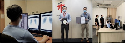 Технология искусственного интеллекта для рентгенографии грудной клетки была внедрена по всему Сингапуру во время пандемии.  С разрешения доктора Шер Хенг Тан.