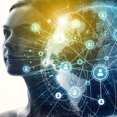 Artificial Intelligence Ai Global Communication Network 400