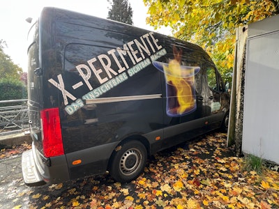 The DRM's X-PERIMENTE van is used for school visits.