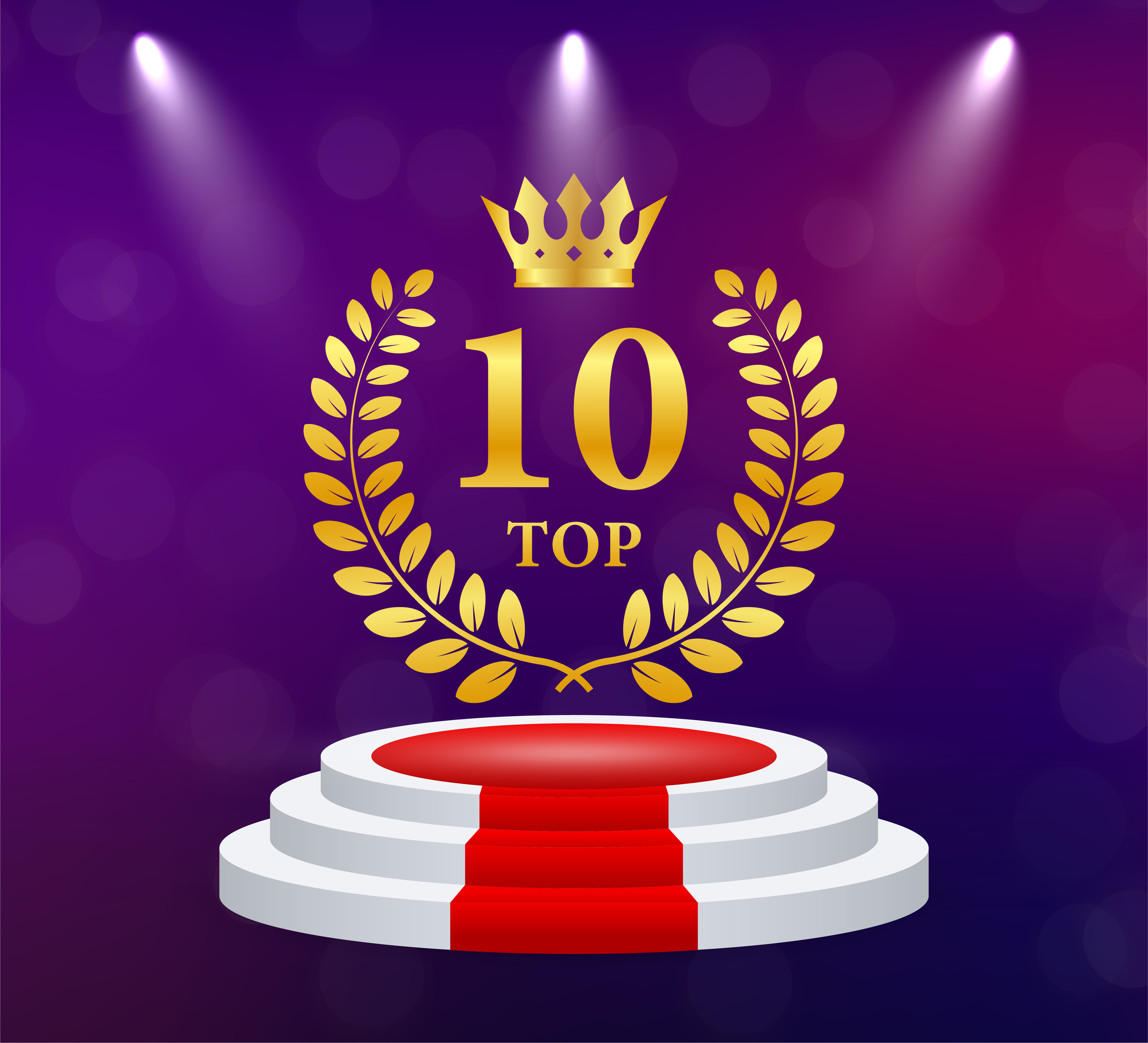 Top 10 Laurel Wreath